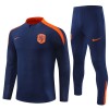 Nederland Trainings Sweatshirt Quarter-zip 2024-25 Grijze - Kids